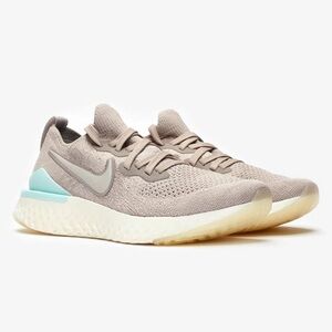Brand New In Box Nike Epic React Flyknit 2 Sneakers Never Worn Gray Blue